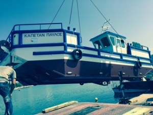 Ναυπήγηση σκάφους ΚΑΠΕΤΑΝ ΠΑΥΛΟΣ και πλεύση του.
