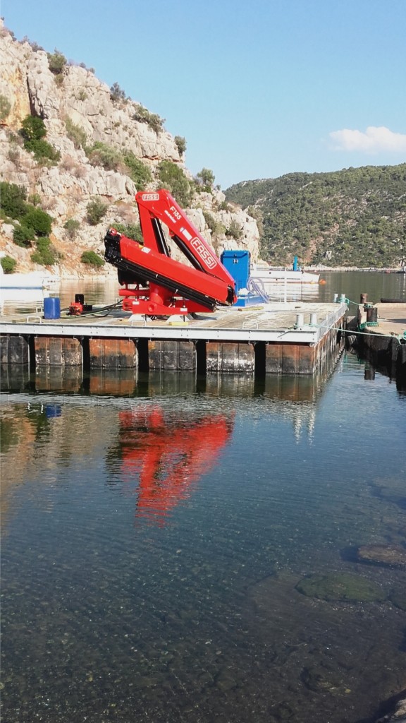 εξέδρα εργασίας με μηχανοστάσιο